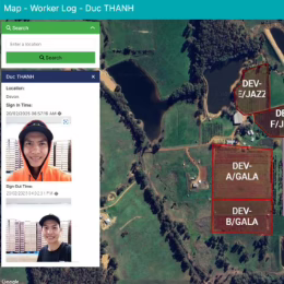 Onsite Log map
